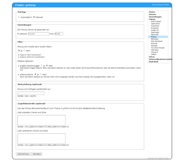 Privoxy Configuration since Rev. 2938