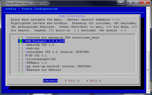 Patche : Web interfaces