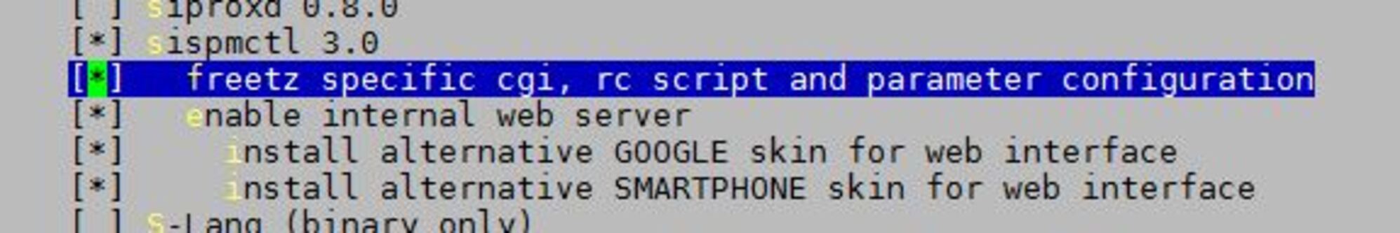 sispmctl in menuconfig