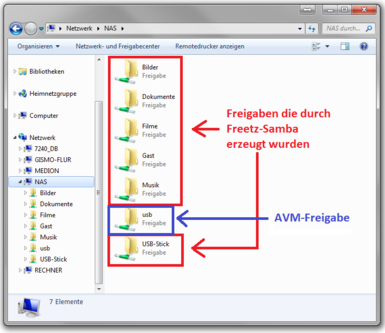 Samba-Freigaben am PC